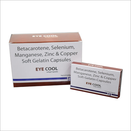 Betacarotene Selenium Manganese Zinc and Copper Soft Gelatin Capsules