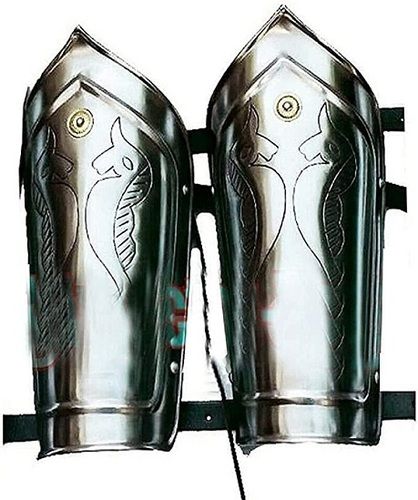 Medieval Bracers Gothic Knight Steel Arm Vambraces Size: Large