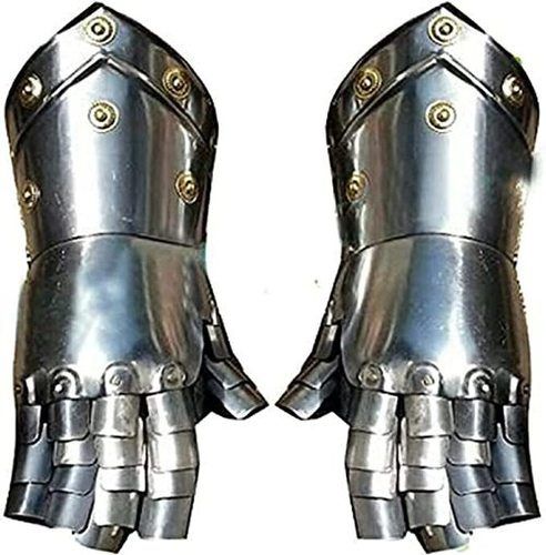 Medieval Armour Gauntlet Steel Larp Sca Size: Large