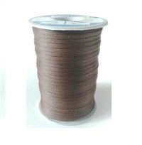 Braided Tapes SS-F24 HT BROWN 5 MM FLAT TAPE
