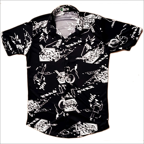 Washable Mens Half Sleeve Printed Shirt