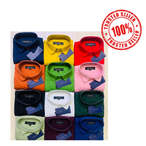 Washable Mens Plain Cotton Shirt