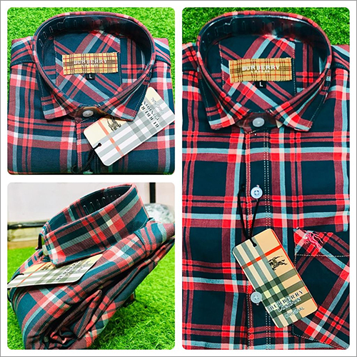 Washable Mens Check Cotton Shirt