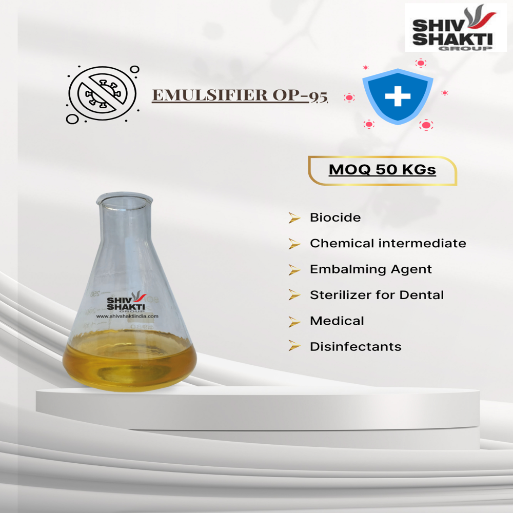 Emulsifier Op 95 Pine Oil Emulsifier - Density: 0.98 Gram Per Cubic Centimeter(g/cm3)