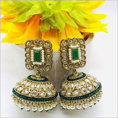 Golden Ladies Jhumki Earring