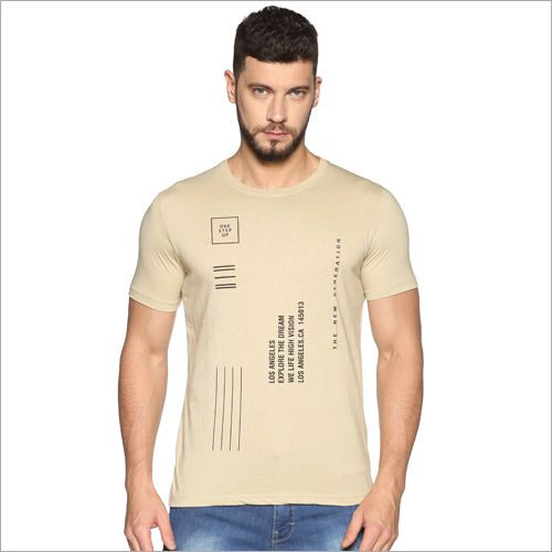 T Shirt Mens Round Neck Printed T-Shirts