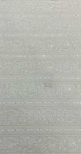 Available In Different Colour Embroidery Viscose Georgette Fabric