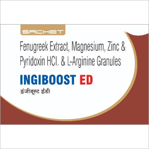 Fenugreek Extract Magnesium Zinc and Pyridoxin HCI and L Arginine Granules Sachet