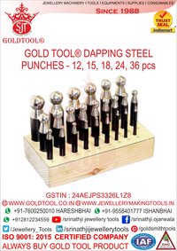 Jewellery Steel Block With Wooden Base