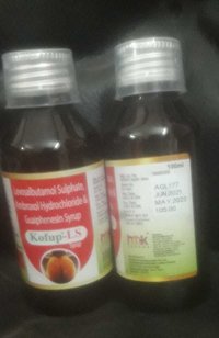 100ml Ambroxol Hydrochloride Levosalbutamol Guaiphenesin Syrups