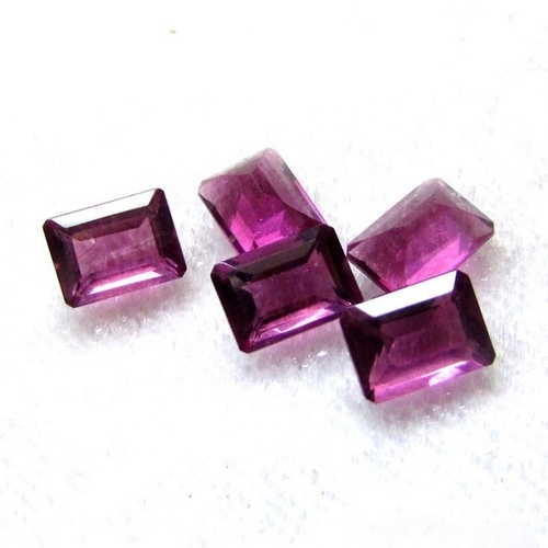 2x4mm Rhodolite Garnet Faceted Octagon Loose Gemstones