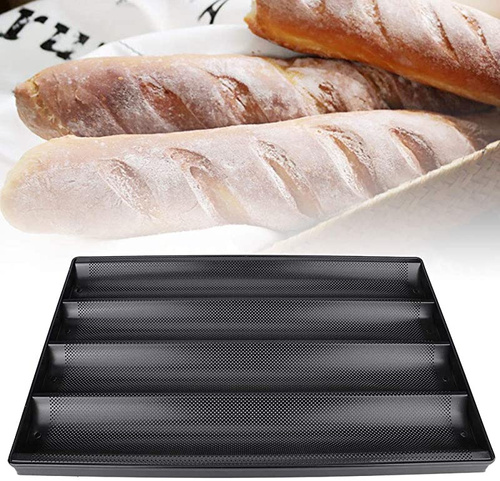 Baking Tray Baguette French Bread 4 Line Non Stick 60 x 40 x 3 cm for Commercial Baking
