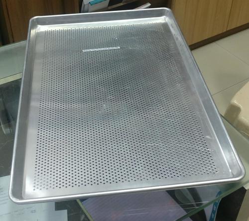 Baking Tray Perforated 60 x 40 x 2 cm Straight Wall for Commercial Baking