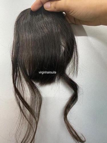 Human raw hair bangs