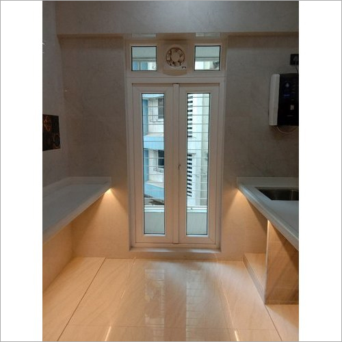 White UPVC Casement Door