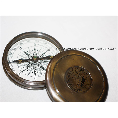 Black Antique Brass Compass