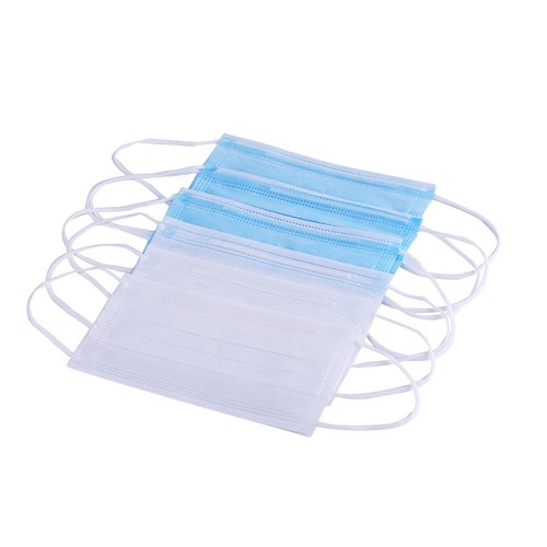 Plain Children Face Mask - Color: Blue And White
