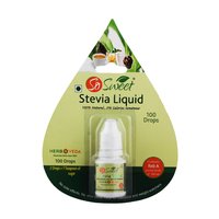 So Sweet Stevia Combo of 100 Stevia Tablets and Stevia Liquid - Pack of 3-300 Drops