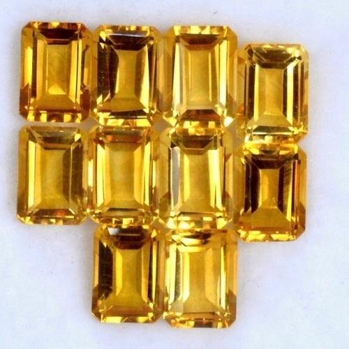 10x12mm Citrine Faceted Octagon Loose Gemstones