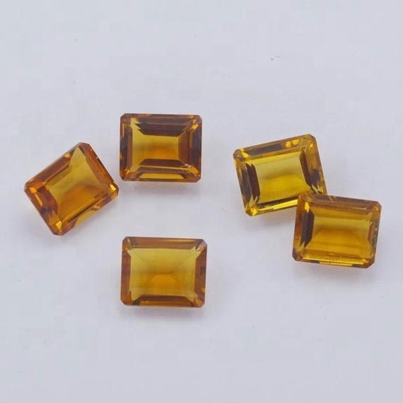 10x12mm Citrine Faceted Octagon Loose Gemstones