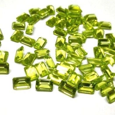 3x4mm Peridot Faceted Octagon Loose Gemstones