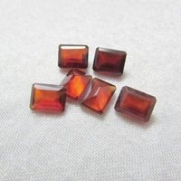 Hessonite Garnet Faceted Octagon Loose Gemstones