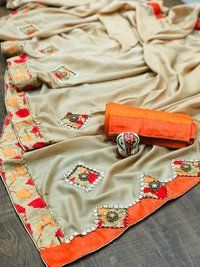 Heavy vichitra Silk Sarees