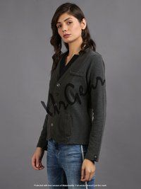 Women Dark Grey Jacket