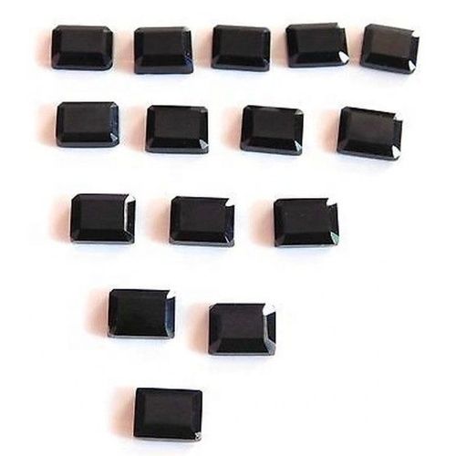 5x7mm Black Onyx Faceted Octagon Loose Gemstones