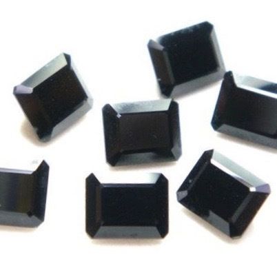 8x10mm Black Onyx Faceted Octagon Loose Gemstones