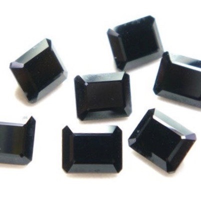 9x11mm Black Onyx Faceted Octagon Loose Gemstones