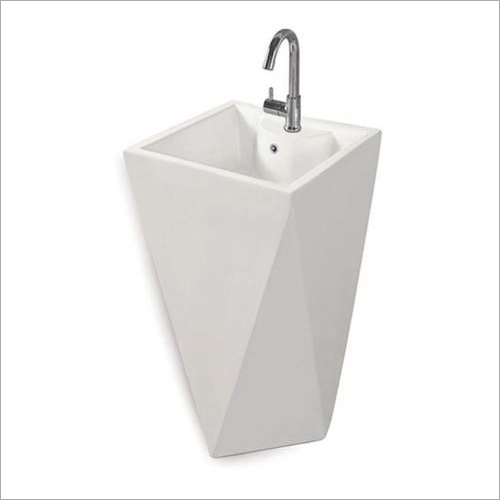 White One Piece Wash Basin