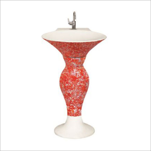 Any Color Dolphin Vitrosa Pedestal Wash Basin