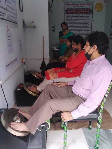 Kansya Thali Foot Massage By SENIOR CITIZEN RECREATION FOUNDATION