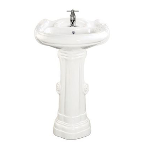 White Pedestal Wash Basin
