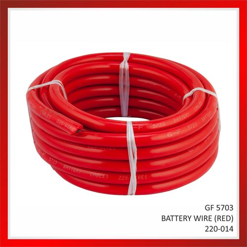 PVC Battery Wires Red
