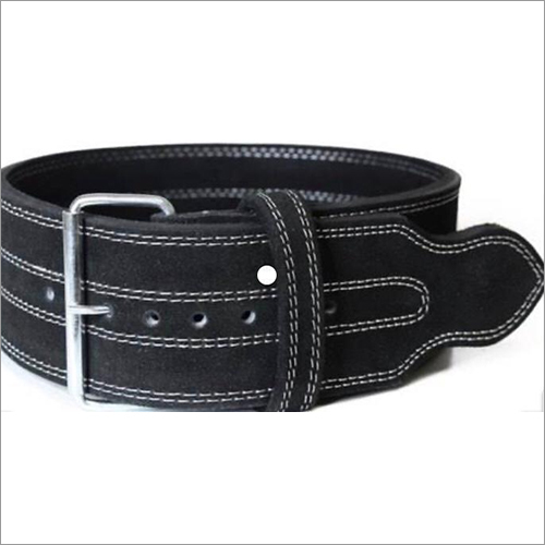 Black Leather Gym Belt