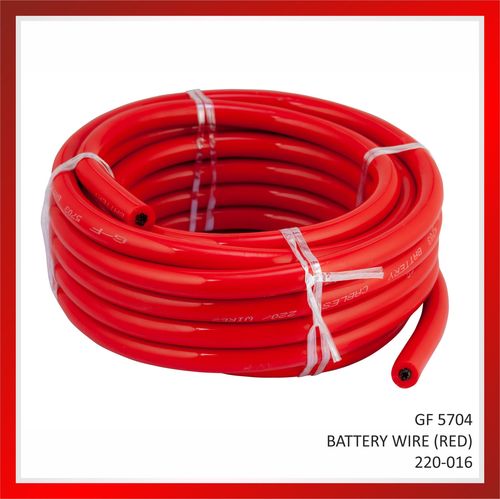 Electric Battery Wires Red