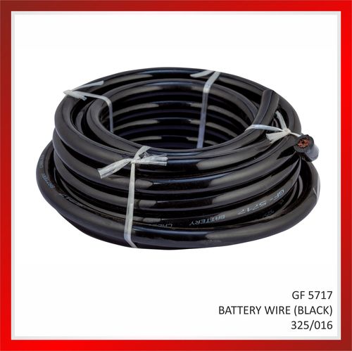 Quality Assured Crack Free Battery Wires Black Color