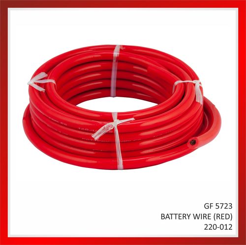 Automotive Battery Wires Red