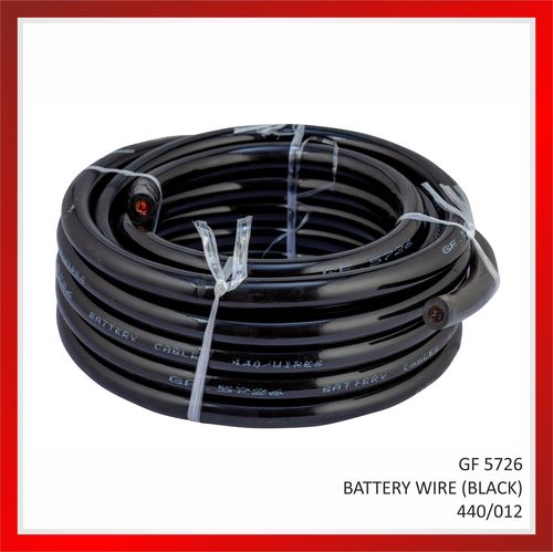 Heat Resistant, High Ductility Battery Wires Black Color