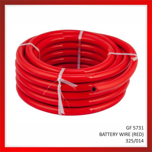 Automobile Battery Wires Red