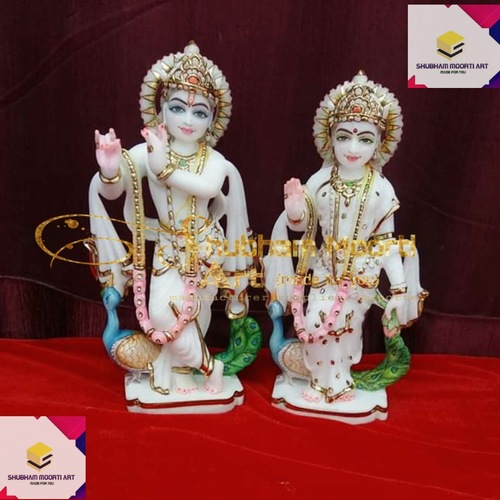 Sculpture Marble Radhe Krishna Statue