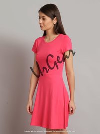 Urgear Women Drop Waist Pink Dress