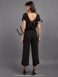 Women Solid Black Jumpsuit