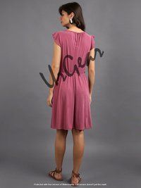 Women Pink Solid Dress