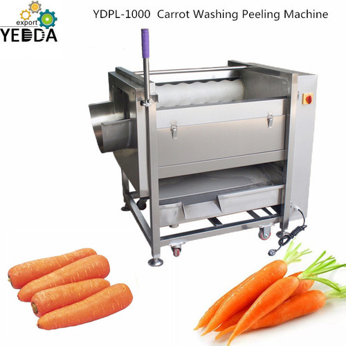 Ydpl-450c Brush Roller Carrot Potato Washing Peeling Machine Sweet Patoto Washer And Peeler