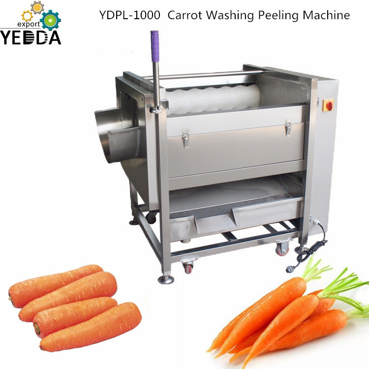 Ydpl-600c Factory Price Brush Roller Cassava Taro Washing Peeling Machine Ginger Peeler