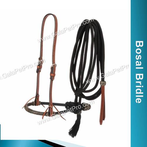 Black / Brown Bosal Bridle