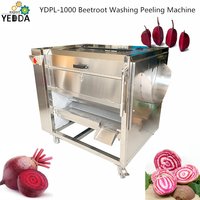 Ydpl-1000c Wholesale Tuber Vegetables Washing Cleaning Skinning Machine Guava Brush Peeling Machine
